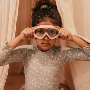 Очки для дайвинга Mrs. Ertha "Googlies Blush", пудровые